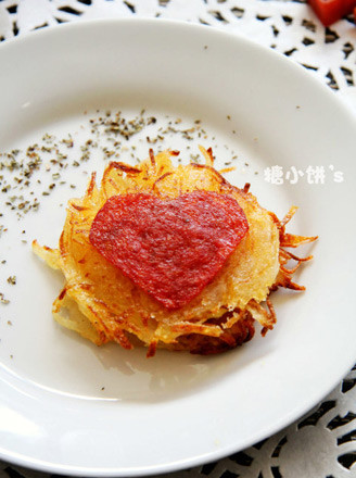 Cheese Heart Potato Cake recipe