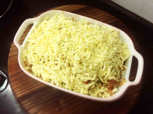 Vegetable Cheese Baked Rice recipe