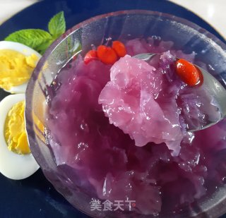 Lazy Purple Sweet Potato Tremella recipe