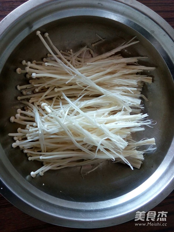 Fungus Enoki Mushroom with Cold Dressing recipe