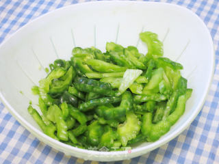 Char Siew and Stir-fried Bitter Gourd recipe