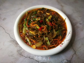 Stewed Vermicelli with Cordyceps Flower and Chinese Cabbage recipe