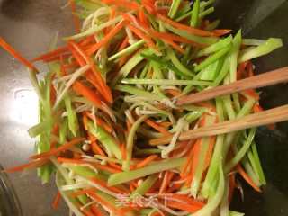 Broccoli Stalks with Golden Needles recipe