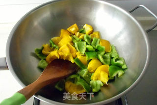 Stir-fried Beef with Bell Pepper recipe