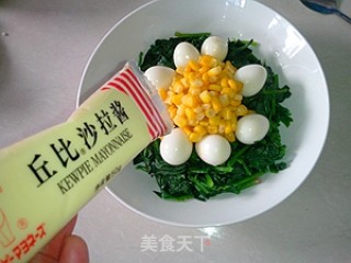 Spinach and Corn Salad recipe