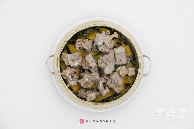 Steamed Pork Ribs with Lotus Squash recipe