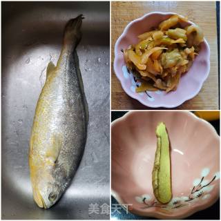 Steamed Yellow Croaker with Mustard recipe