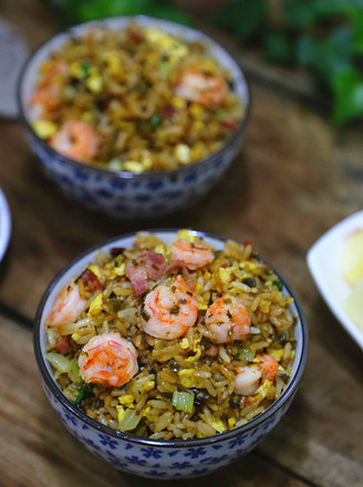 Soy Sauce Shrimp Fried Rice recipe