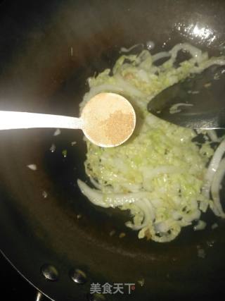 Cabbage Poached Egg White Noodle Soup recipe