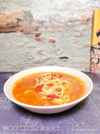 Enoki Mushroom and Tomato Soup recipe