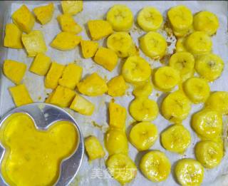 Roasted Banana Baked Bun recipe
