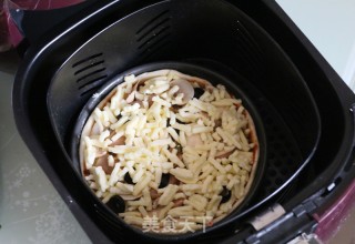 Tuna Black Olive Pizza in Air Fryer recipe