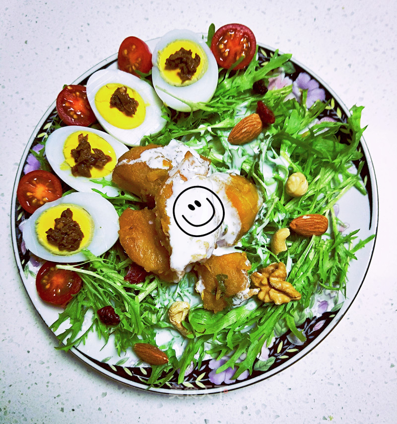 Yogurt and Vegetable Salad (fitness Meal) recipe