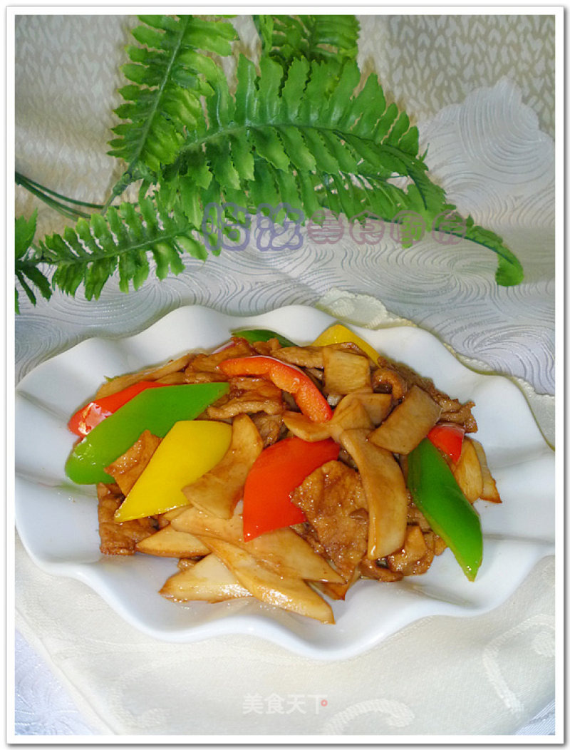 [quick Dishes for Office Workers] Fried Pork with Eryngii Mushrooms recipe