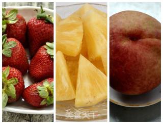 Strawberry Juice Peach Pineapple Juice recipe