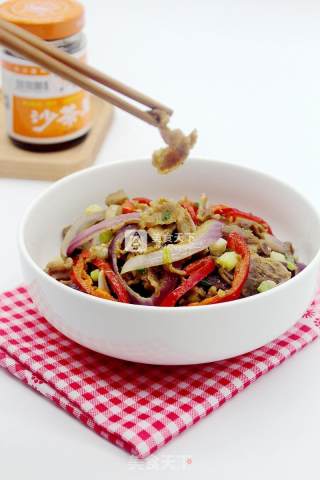 Fried Lamb Slices with Onions recipe