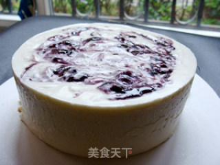 Blueberry Yogurt Frozen Cake recipe