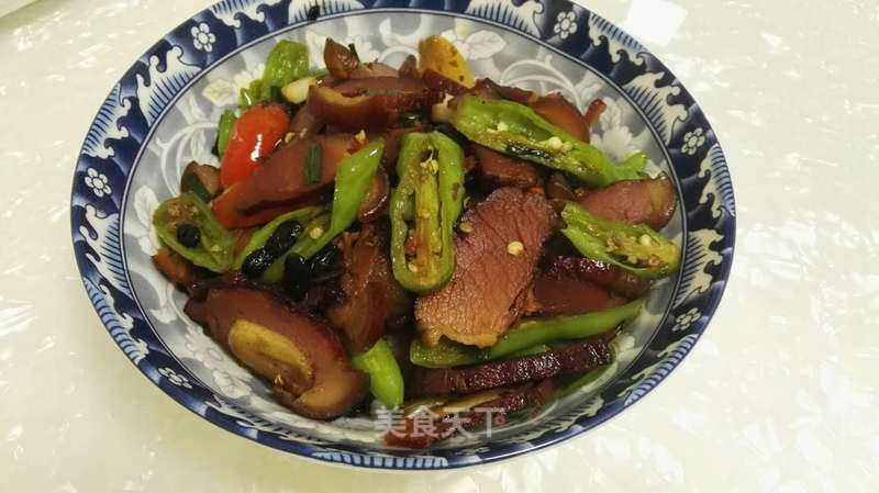 Stir-fried Bacon with Green Pepper