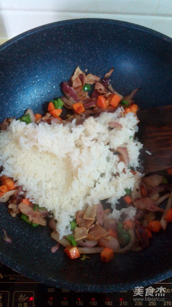 Bacon Curry Fried Rice recipe