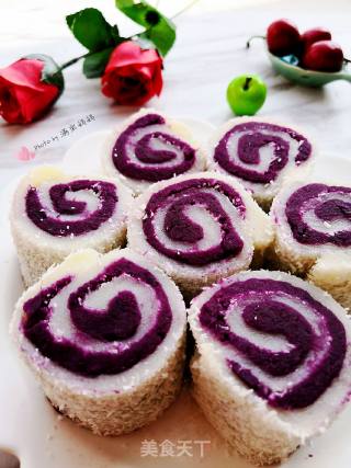 Coconut and Purple Sweet Potato Roll recipe