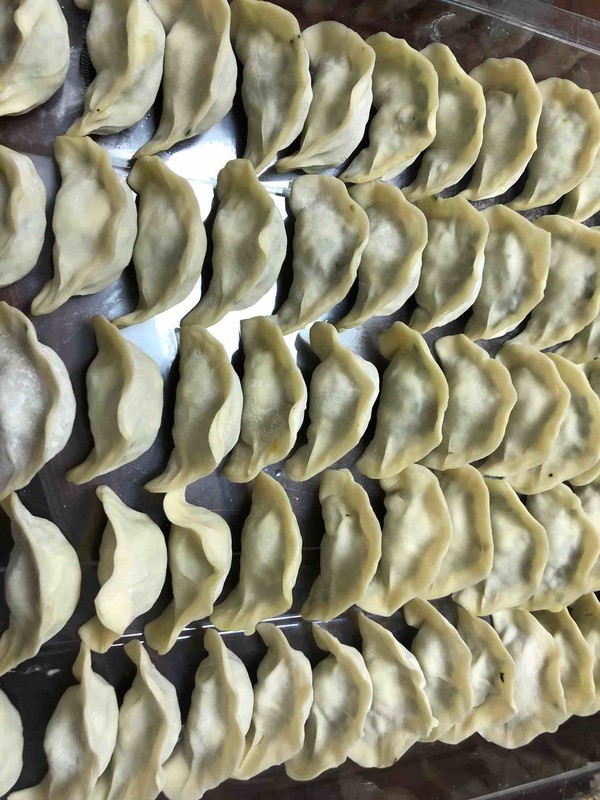 Leek, Egg, Clam Dumpling recipe