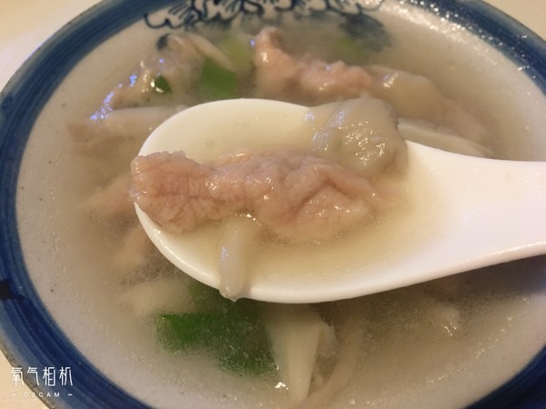 Mushroom Pork Soup recipe