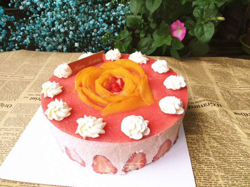 #the 4th Baking Contest and is Love to Eat Festival# Flower Mousse Cake recipe