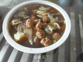 Cabbage Balls and Vermicelli Soup recipe