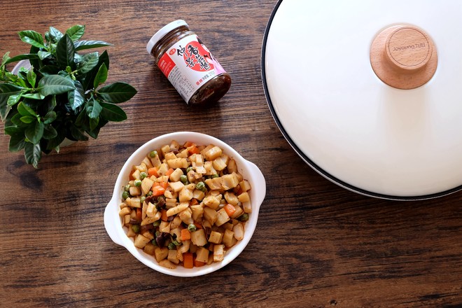 Fried Tofu with Orleans Mushroom Sauce recipe