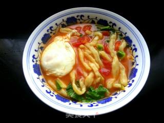 Tomato Poached Egg Noodles recipe