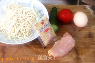 Noodles with Salad Sauce recipe