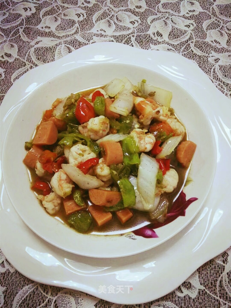 Stir-fried Vegetables with Shrimp recipe