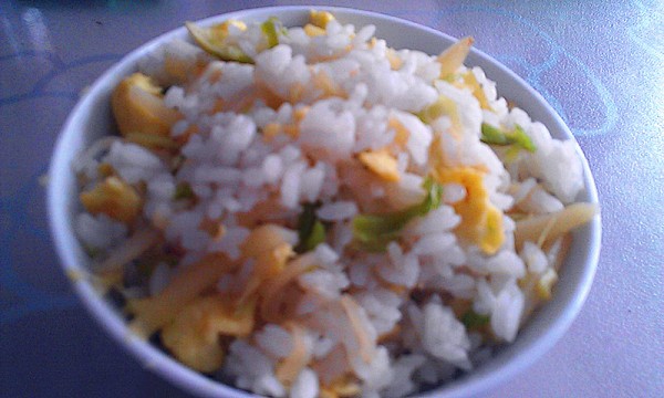 Fried Rice with Shredded Potato and Egg recipe