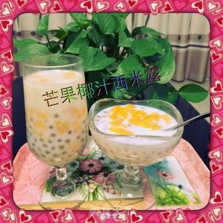 Mango Coconut Milk Sago recipe