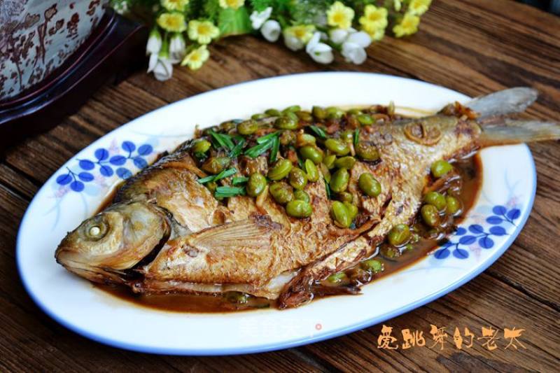 Grilled Bream with Edamame recipe