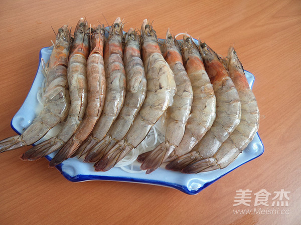 Steamed Prawns with Ginger Vermicelli recipe