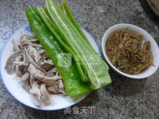 Stir-fried Pork Belly with Bamboo Shoots and Dried Vegetables recipe