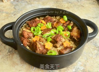 Sauce Pork Ribs Claypot Rice recipe