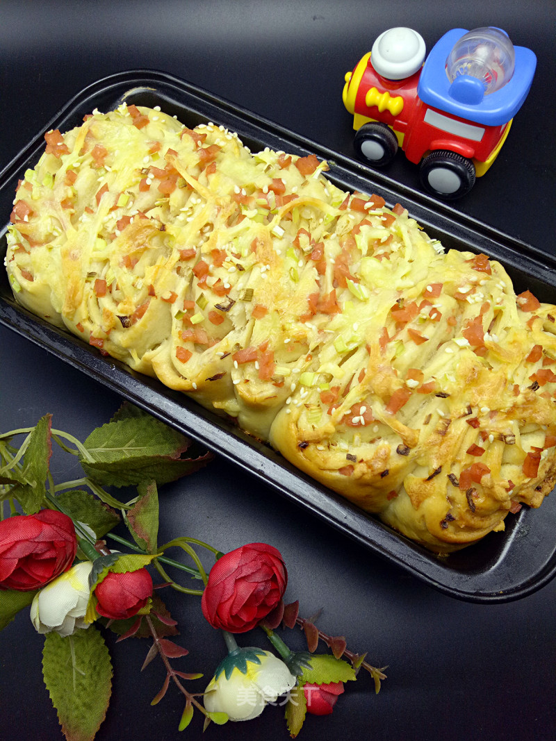#aca烤明星大赛# Scallion Ham Cheese Meal Pack recipe