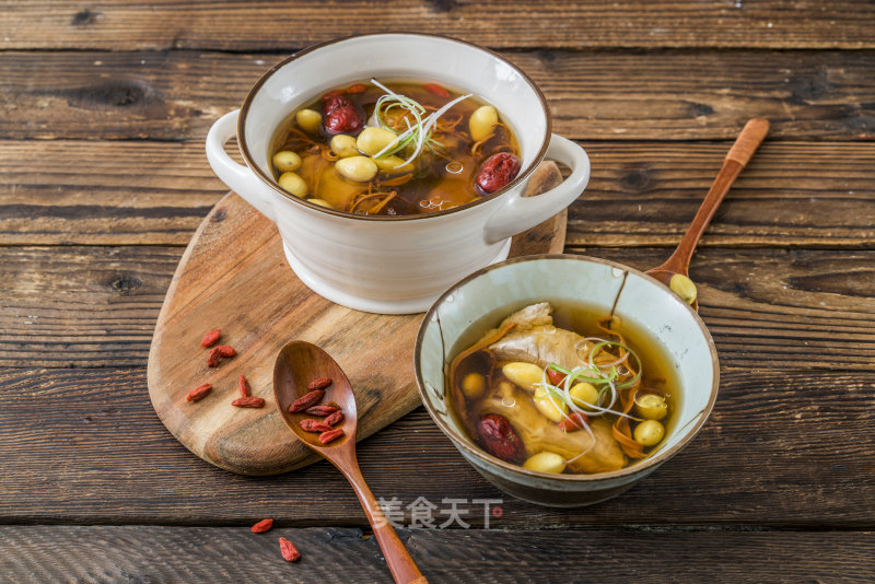 Ginkgo Cordyceps Spare Rib Soup recipe
