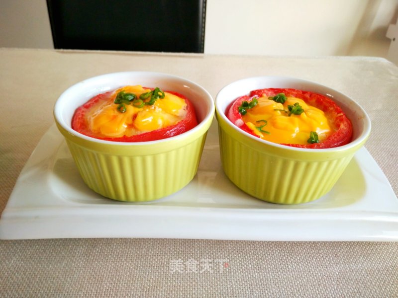 Baked Eggs with Cheese and Tomatoes recipe