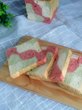 Three-color Plaid Toast recipe