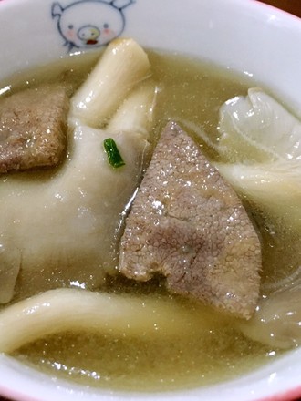 Pork Liver and Lean Pork and Mushroom Soup recipe