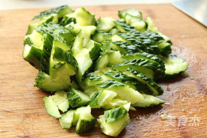 Cucumber with Yuba recipe