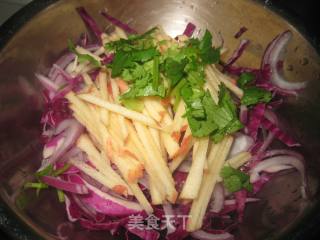 Green Onion and Purple Cabbage recipe