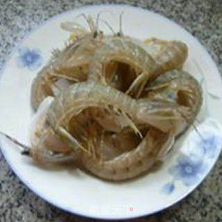 Fried Zucchini with Mantis Shrimp recipe