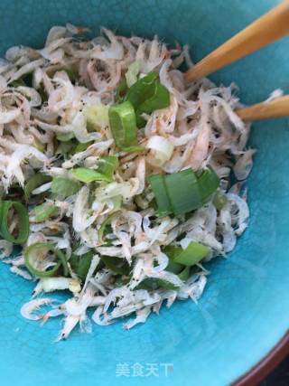 Shrimp Skin with Chopped Green Onions recipe