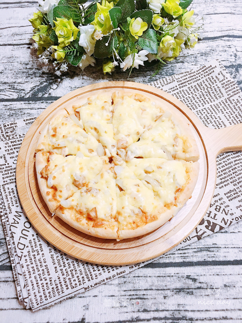 Chicken and Shrimp Pizza recipe
