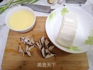 Steamed Egg with Tofu and Mushroom recipe
