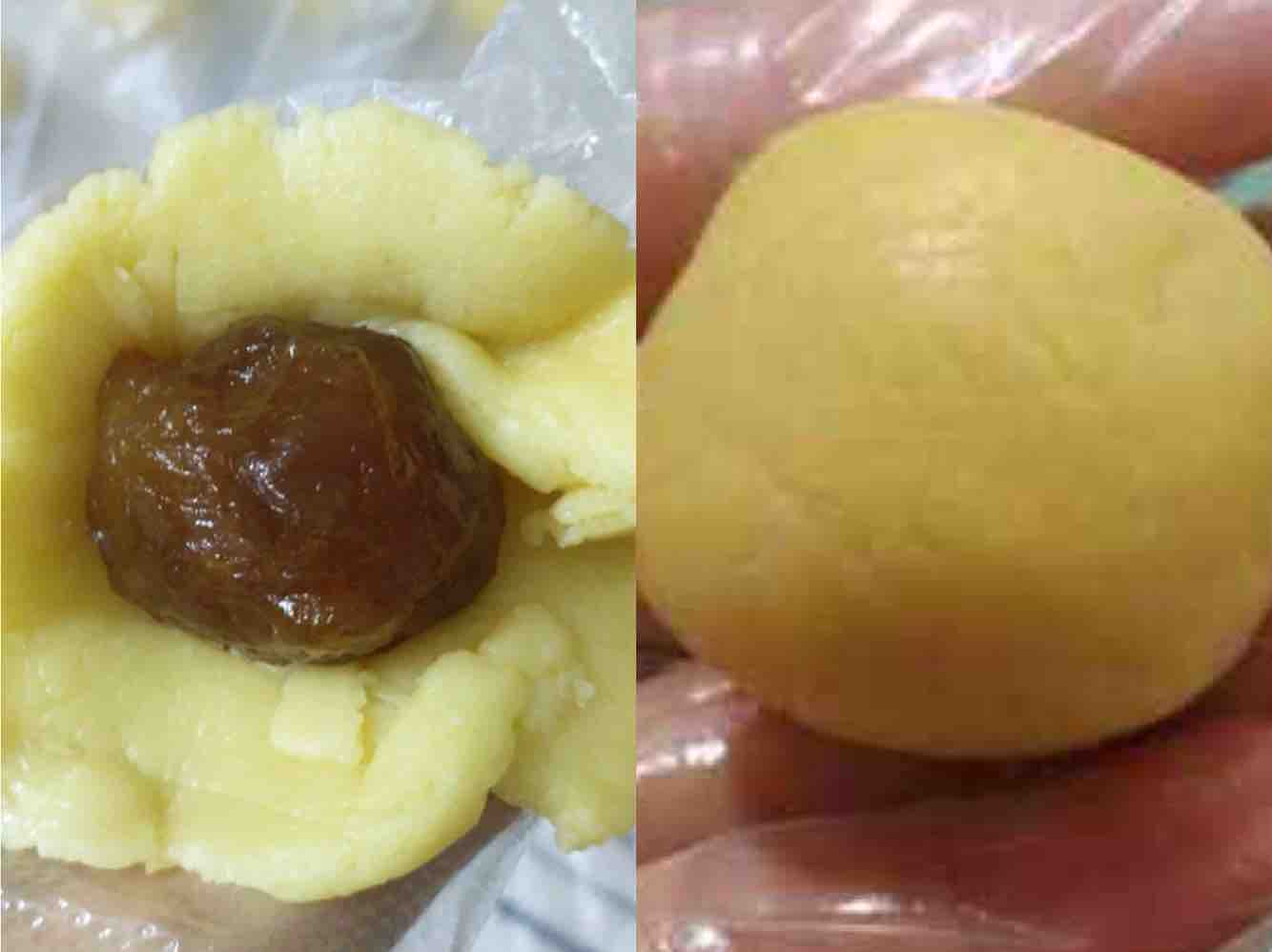 Black and White Shuangsha Pineapple Cake (simplified Version) recipe